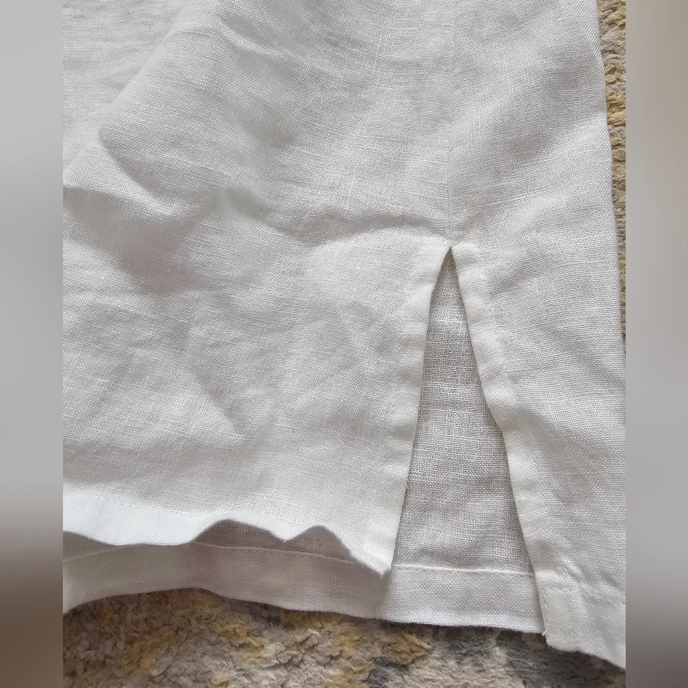 Brooks Brothers Women Linen Tunic White Tunic Top Size XXS - Picture 7 of 11